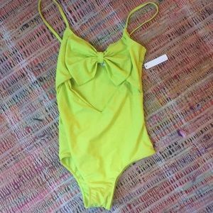 Lolli Swim neon yellow one piece